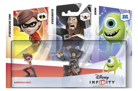 Sidekicks Pack (Mrs. Incredible, Barbossa, Mike) - Packaging (EU)