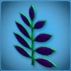 Blue Fern Decoration